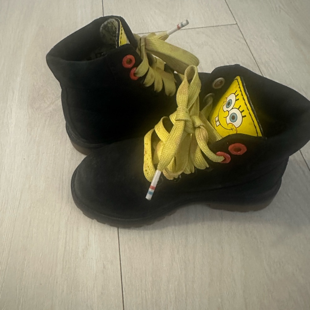 Timberland Black and Yellow Rugged Boots